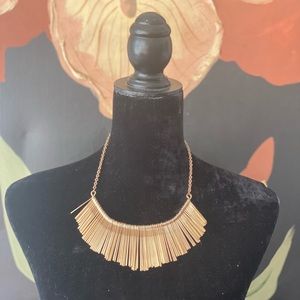 Tribal Inspired Gold Necklace